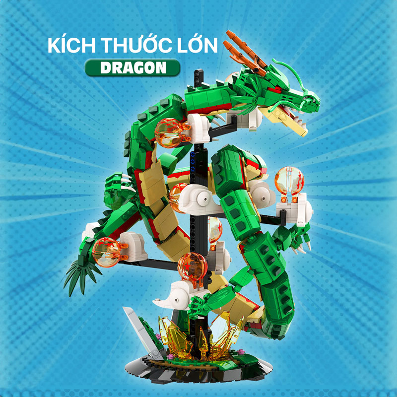 Mô hình lắp ghép - Dragon Ball Shenron - 5007 2 mo hinh lap ghep dragon ball shenron 02